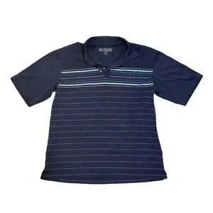 Pebble Beach Polo Golf Shirt Mens SIZE Large Blue Performance Top